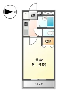 エステート山下【1階】の間取り