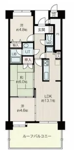 ダイアパレス三之丸【4階】の間取り