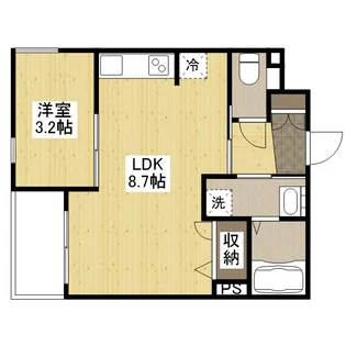 月光福山沖野上町【2階】の間取り