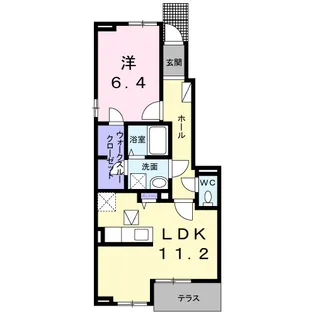 ヴィーナス B【1階】の間取り