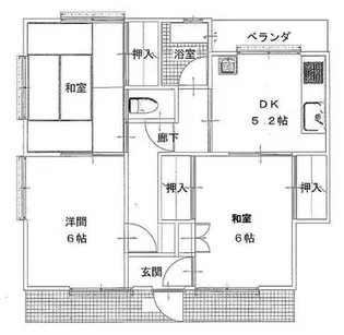 山崎アパート 【3-2号室】の間取り