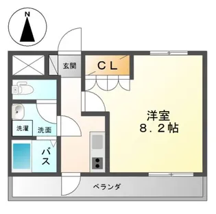 ボンヌール【1階】の間取り