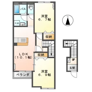 スイレンカ【2階】の間取り