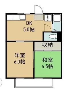 コーポ山陽【102号室】の間取り