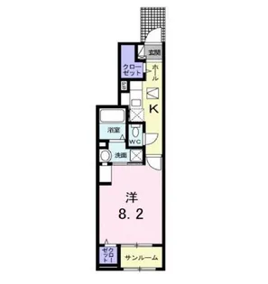 メゾン ド リブレ【1階】の間取り