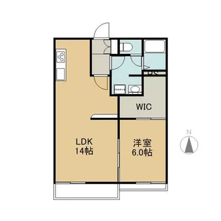 ハイコーポ天神【2階】の間取り