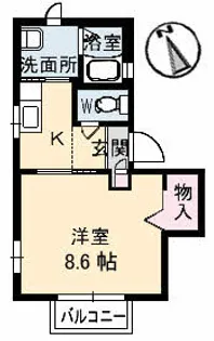シャーメゾンK【1階】の間取り