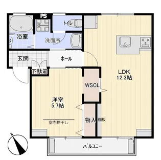 プレジール藤【2階】の間取り
