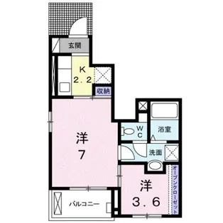 フェリーチェ太田【1階】の間取り