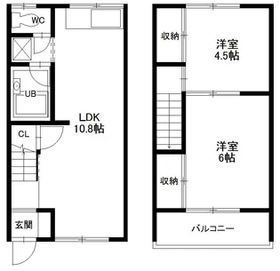 コーポ松岡CDの間取り