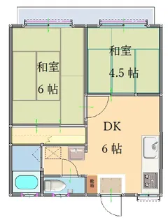 シティ長浜【1階】の間取り