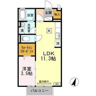 アネシス【1階】の間取り