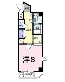 ニューメゾン森安【1階】の間取り