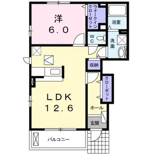 ワルド プラッツ A【1階】の間取り