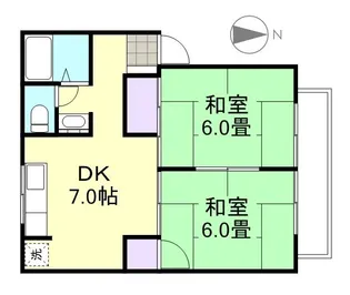 ジュネス神田 A棟【2階】の間取り