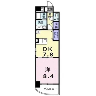 ドミール蔵王【2階】の間取り