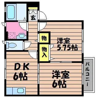 ASDコーポ11【2階】の間取り