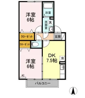 シュガー・コート【2階】の間取り