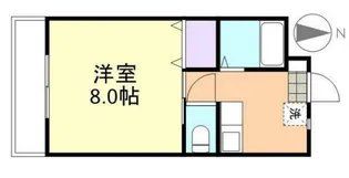 ライフリスタ阿賀崎A【102号室】の間取り