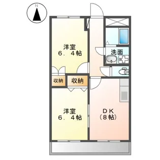 グリーンハイツ【2階】の間取り