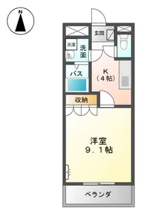 シエル A【1階】の間取り
