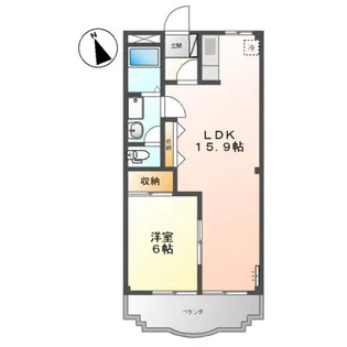ガーデンハイム弐番館【1階】の間取り