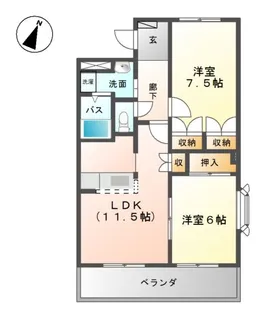 マール・グランデ【3階】の間取り