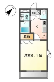 メゾン羽島【1階】の間取り