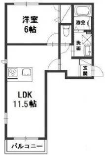 ソラーナ福井【1階】の間取り