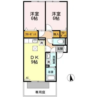 アーバンハイツ 28 D棟【D103 号室】の間取り