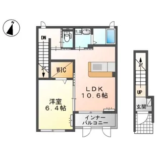 クレール【2階】の間取り