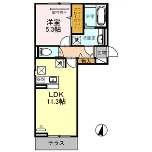 エスペランサ四番館【1階】の間取り