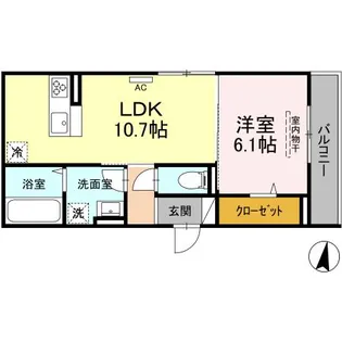 ベルフィーユⅡ【2階】の間取り