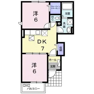 アンダンテ イースト A【1階】の間取り