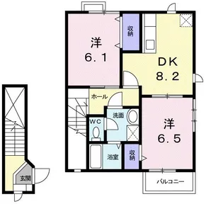 GRACE ENZA【2階】の間取り