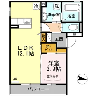 D-room明神【2階】の間取り