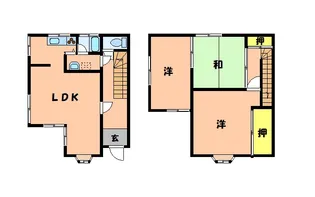 岡山県倉敷市連島町鶴新田【一戸建】の間取り