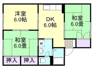 アンソレイユ尾﨑 A棟【1階】の間取り