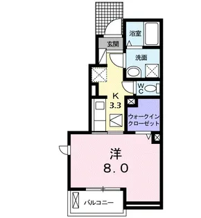 リバーサイド舟橋【1階】の間取り