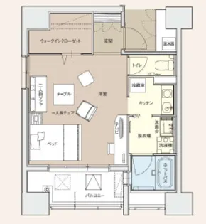 ヴィラフリーデ瓦町【7階】の間取り