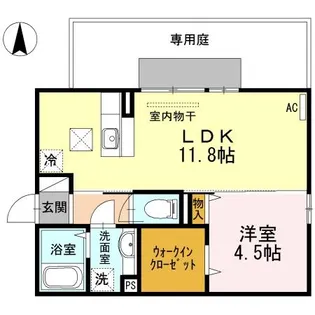 ルチルクォーツ【1階】の間取り