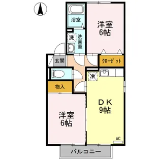 セジュール伏石 A棟【2階】の間取り