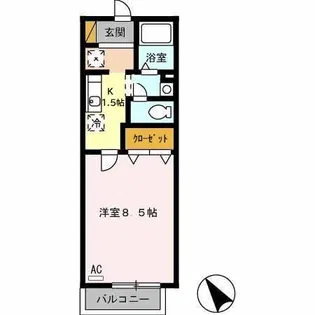 ル・グランⅢトロワ【1階】の間取り