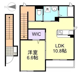 岡山県倉敷市福島【アパート】の間取り