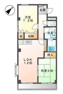 サンピア大福【5階】の間取り
