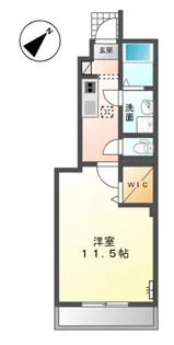 ミルキーウェイ酒津【1階】の間取り