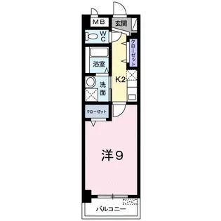 1Kの間取り画像