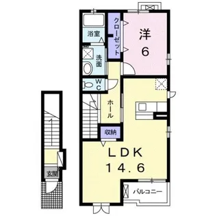 カーサ・レガーロ【2階】の間取り