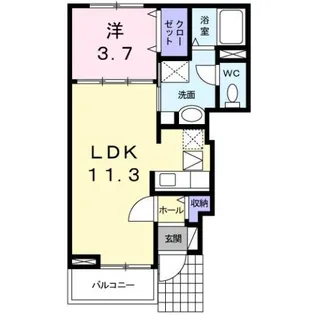 メゾン ボヌール【1階】の間取り