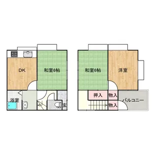 広島県福山市南蔵王町5丁目【一戸建】の間取り